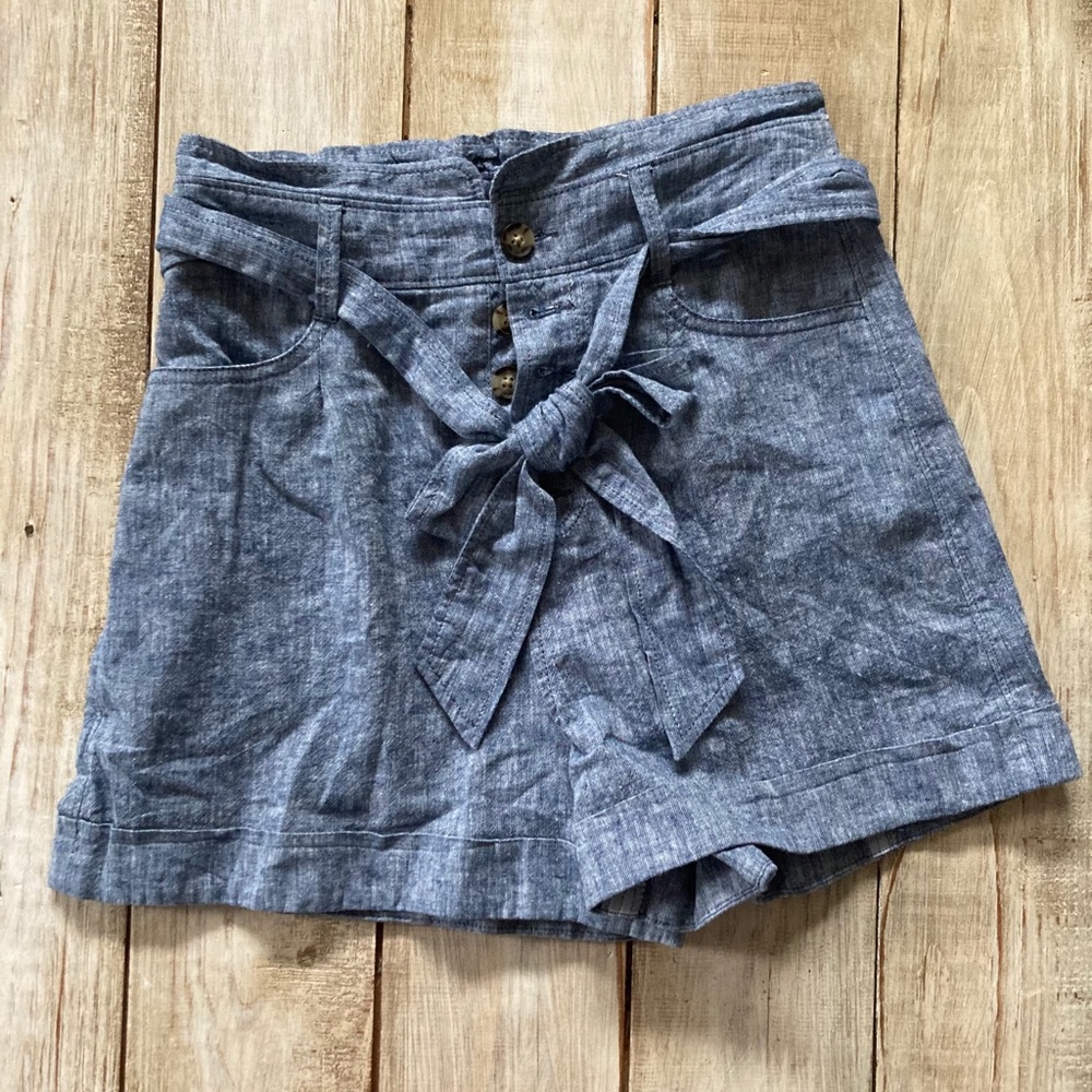 Express High waisted denim shorts